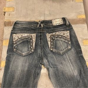 Grace in LA embellished skinny jeans